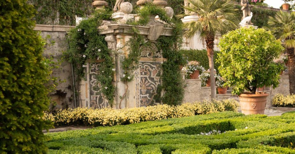 Lawns - Lawns in a Garden in Italy